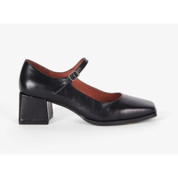 Intentionally Blank Christopher Mary Jane Heel Black Leather US 11 NEW $198 - Picture 3 of 15